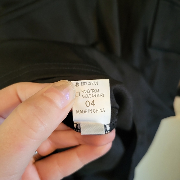 Black Bodycon Stretchy Dress With High Neck Long Sleeves - Picture 5 of 9